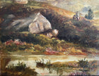Fine C19th Victorian Oil on Canvas - Scottish Ghillie by a Loch - Henry Harris 1852-1926 SOLD