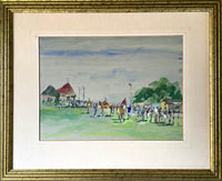 William Henry Ford - Fine 1950's Watercolour - Point to Point Norfolk Showground