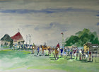 William Henry Ford - Fine 1950's Watercolour - Point to Point Norfolk Showground SOLD