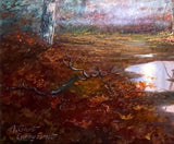 Beautiful Late C20th Vintage Oil on Canvas - A.Grant - Epping Forest SOLD