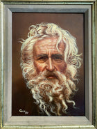 Superb Vintage Oil on Canvas Portrait of a Gentleman - Raymond Goux 1988 SOLD