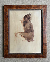 Beautiful Vintage Oil on Panel Nude Study SOLD