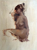 Beautiful Vintage Oil on Panel Nude Study SOLD