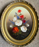 Beautiful Vintage Oil on Canvas Still Life Study of a Bouquet of Flowers SOLD