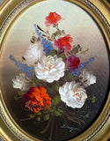 Beautiful Vintage Oil on Canvas Still Life Study of a Bouquet of Flowers SOLD