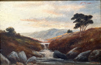 Fine Edwardian Oil on Panel by Jack M Ducker depicting a Highland Landscape SOLD