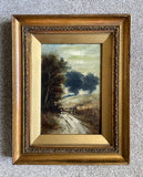 Fine C19th Victorian Oil on Artists Board - Rural Track - attrib. Thomas Churchyard SOLD