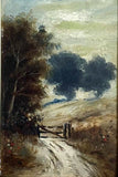 Fine C19th Victorian Oil on Artists Board - Rural Track - attrib. Thomas Churchyard SOLD