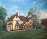 Fine Large Vintage English School Oil on Canvas - "Off to the Shoot" 1932