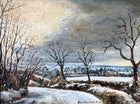 Super Vintage Oil on Board by John Constable Reeve - Bungay in Winter SOLD