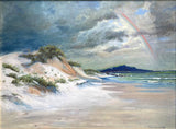 Large Vintage English School Oil on Canvas - Beach Scene "After the Storm" aft. Seago SOLD