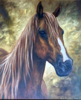 Fine Late C20th Oil on Canvas of a Horse by Mick Cawston (1959-2006) SOLD