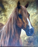 Fine Late C20th Oil on Canvas of a Horse by Mick Cawston (1959-2006) SOLD