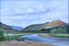 Excellent Early C20th Scottish School Oil on Canvas - Highland Fishing Village SOLD