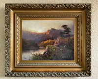 Fine C19th Victorian Oil on Canvas - "Sunset in the Highlands - Frank Hider (1861-1933) SOLD