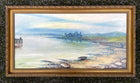 Fine Edwardian Oil on Canvas - Extensive Harbour Scene - Hugh Ross 1911 SOLD