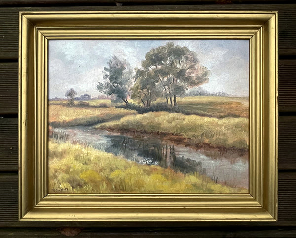 Fine Mid C20th Vintage Impressionist Oil on Board - Rural Landscape - Rowland Suddaby  SOLD(1912-1972)