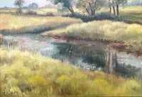 Fine Mid C20th Vintage Impressionist Oil on Board - Rural Landscape - Rowland Suddaby  SOLD(1912-1972)