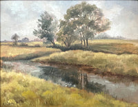 Fine Mid C20th Vintage Impressionist Oil on Board - Rural Landscape - Rowland Suddaby  SOLD(1912-1972)