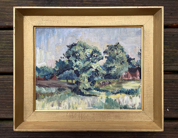 Fine Mid C20th English Impressionist Oil by Diana M. Perowne (1934-2020) - Rural Landscape SOLD