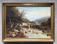 George Freeman British ( 1787 - 1868) - Superb Mid C19th Victorian Oil on Canvas -River Landscape SOLD