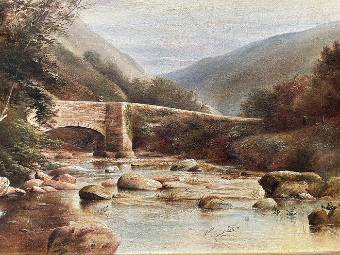 George Freeman British ( 1787 - 1868) - Superb Mid C19th Victorian Oil on Canvas -River Landscape SOLD