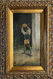 Fine Late C19th Italian School Oil on Panel - Young Boy Drinking from a Flagon SOLD