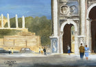 Vintage Mid C20th Impressionist Oil on Canvas - Continental Street Scene - J. Salabet SOLD