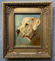 Exquisite Contemporary Oil on Board of a Labrador SOLD