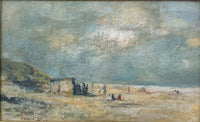 Antique Oil on Panel of a Beach Scene aft. Edward Seago SOLD