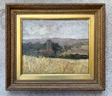 Superb Early C20th English Impressionist Oil on Mill Board - Oatfield Evening - Thomas Handsford Beere (1874-1953)