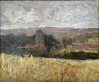 Superb Early C20th English Impressionist Oil on Mill Board - Oatfield Evening - Thomas Handsford Beere (1874-1953) SOLD