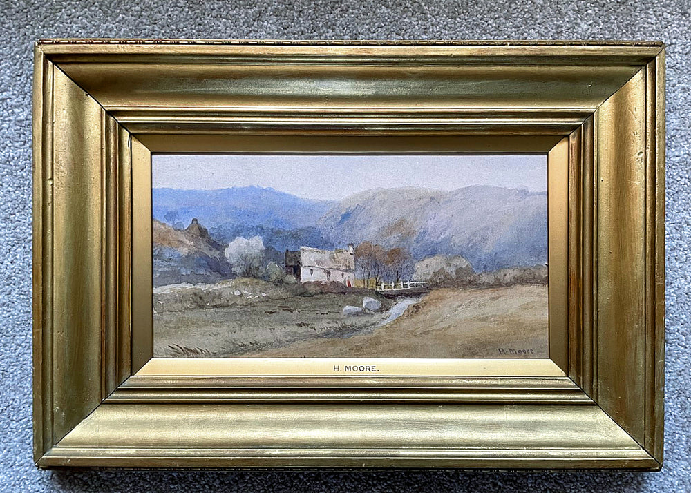 Excellent Mid C19th Victorian Watercolour - Cottage in a Rural Landscape - Henry Moore of Hull (1831-1895) SOLD