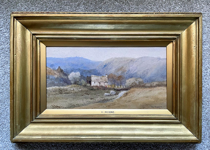 Excellent Mid C19th Victorian Watercolour - Cottage in a Rural Landscape - Henry Moore of Hull (1831-1895) SOLD