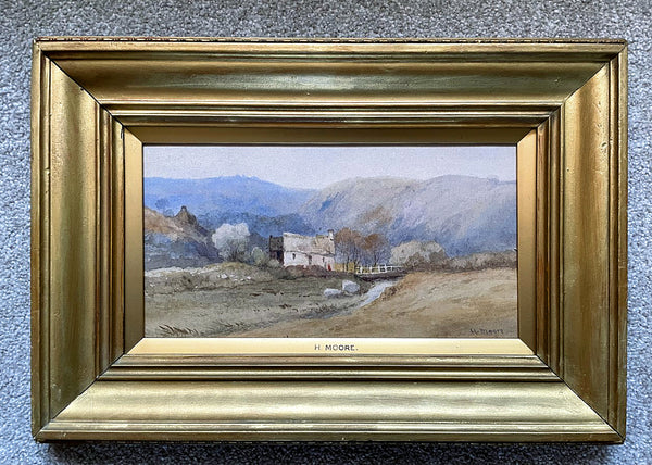 Excellent Mid C19th Victorian Watercolour - Cottage in a Rural Landscape - Henry Moore of Hull (1831-1895) SOLD