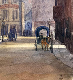 Fine Early C20th Edwardian Street Scene Watercolour - James Lawson Stewart (1841-1929) SOLD