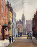 Fine Early C20th Edwardian Street Scene Watercolour - James Lawson Stewart (1841-1929) SOLD