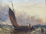 Fine Mid C19th Victorian Watercolour - Shipping is Choppy Seas - Edwin Hayes (1819-1904) SOLD