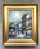 Exquisite Vintage Impressionist Oil on Canvas of a Parisian Boulevard by Caroline Burnett SOLD