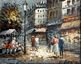 Exquisite Vintage Impressionist Oil on Canvas of a Parisian Boulevard by Caroline Burnett SOLD