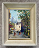 Exquisite Vintage Mid C20th French Impressionist Oil on Canvas - Montmartre Place du Tertre - George Labonne SOLD
