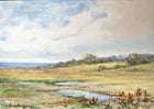 Exquisite Late C19th Victorian Watercolour "Looking out to Sea" Clara Bridges SOLD