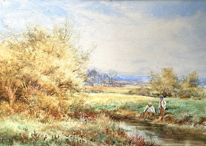 Exquisite Late C19th Victorian Watercolour 