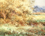 Exquisite Late C19th Victorian Watercolour "On the Bank of The Stream" Clara Bridges