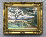 Fine Early C20th English School Watercolour - The Picnic - G.D.Marshall 1915 SOLD