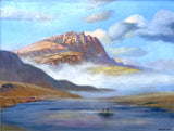 Fine Vintage Scottish Impressionist School Oil on Board - The Storr, Loch Fada by J,Dixon SOLD