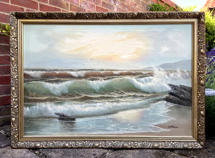 Fine Large Vintage Mid C20th Oil on Canvas - 