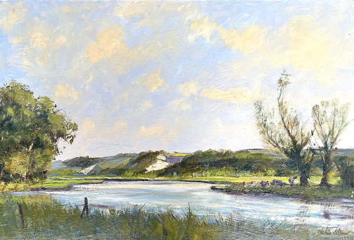 Excellent Vintage C20th Impressionist Oil on Board - 