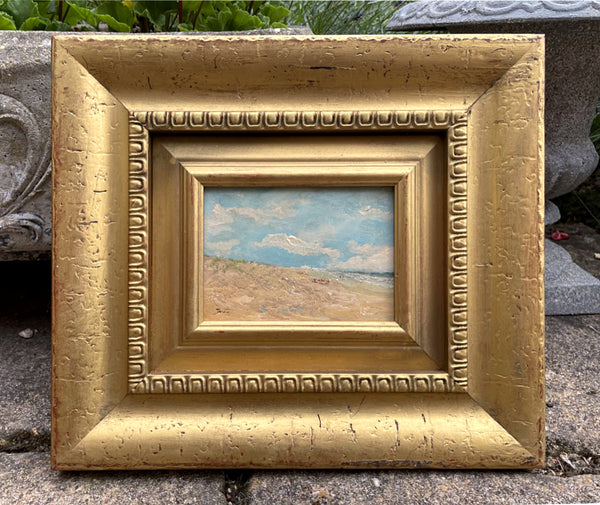 Fine Vintage Impressionist Oil on Board - Extensive Beach Scene SOLD