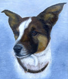 Fine Early C20th Vintage Oil on Canvas Board Portrait of a Jack Russell SOLD